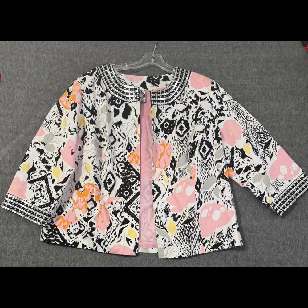 Silk Land Women's Floral Print Jacket